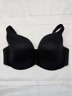 Cacique Lane Bryant Black Lace Full Figure Plus Size Underwire Padded Bra 44G